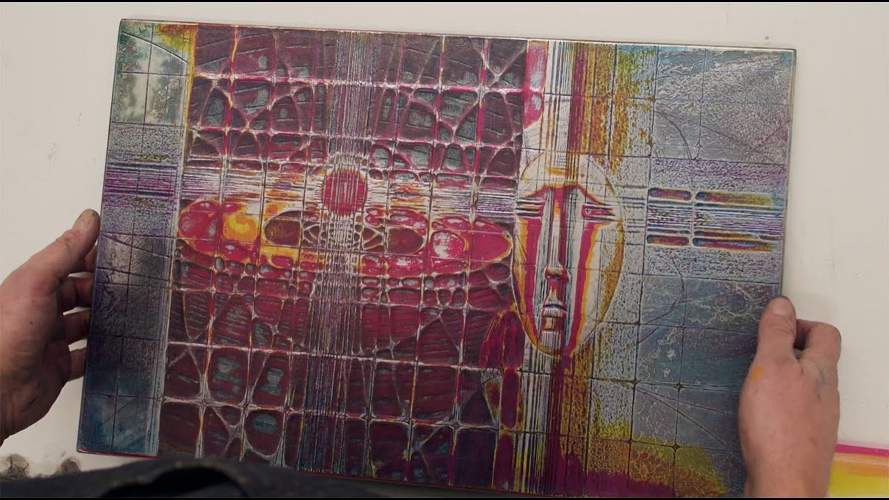 Krishna Reddy Viscosity Printing Demonstration: Printing Clown Dissolving