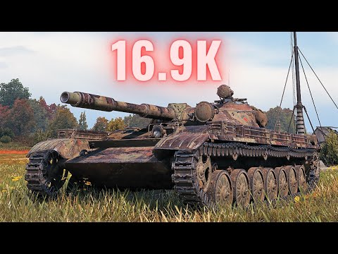 T-100 LT  16.9K Spot + Damage  World of Tanks Replays 4K The best tank game