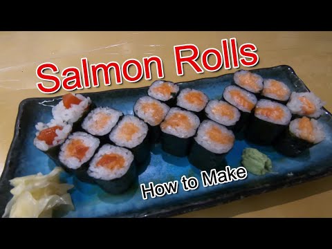 How to Make Salmon Roll by Japanese Sushi Chef Coozy in Whistler BC Canada