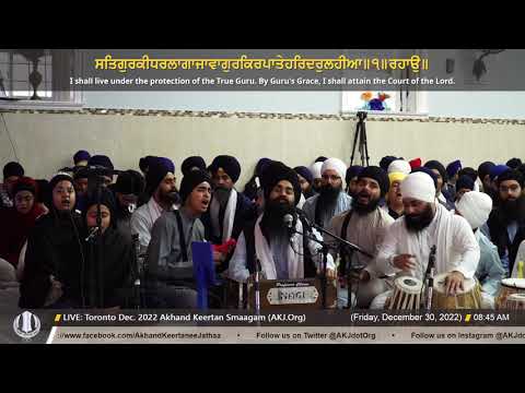 104 Bhai Sangatren Singh Jee Ludhiana at Toronto Dec  2022 Akhand Keertan Smaagam