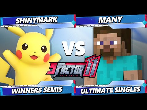 S Factor 11 TOP 8 - ShinyMark (Pikachu) Vs. Many (Steve) Smash Ultimate - SSBU