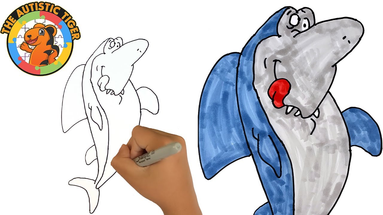 Jabberjaw - How to Draw Hanna-Barbera Cartoons Easy