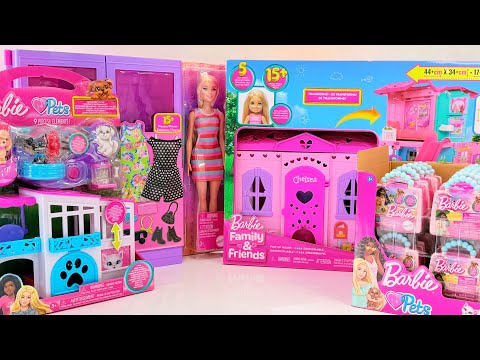 30+ Minutes Barbie Oddly Satisfying ASMR Unboxing | Fashion Closet, Pets & Dollhouse