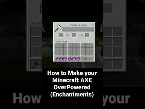 Minecraft RSV - How to Make your Minecraft AXE OverPowered (Enchantments)
