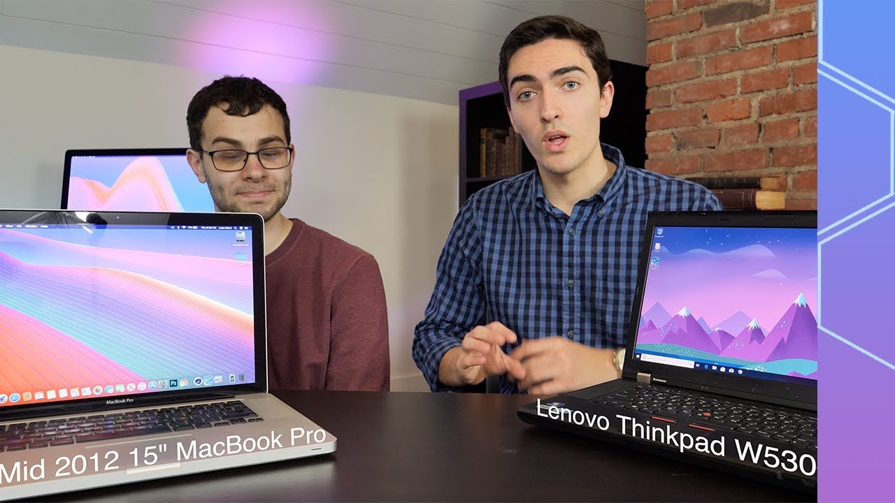 Two idiots compare a MacBook Pro and a Lenovo Thinkpad for 20 minutes