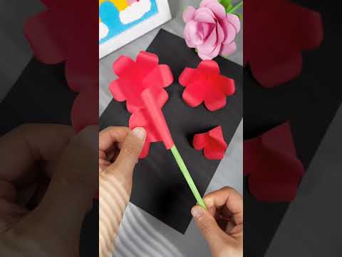 Aprende a hacer rosas de papel #manualidades #origami #diy #craft