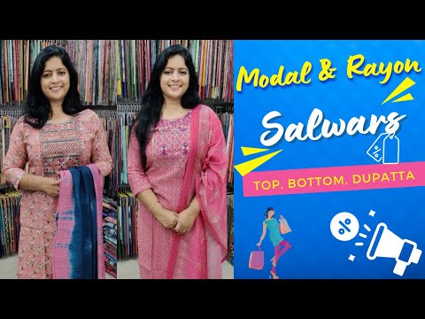 Salwar Suits Partywear New Collection - Modal Silk & Rayon Sets @TrendzAlappuzha