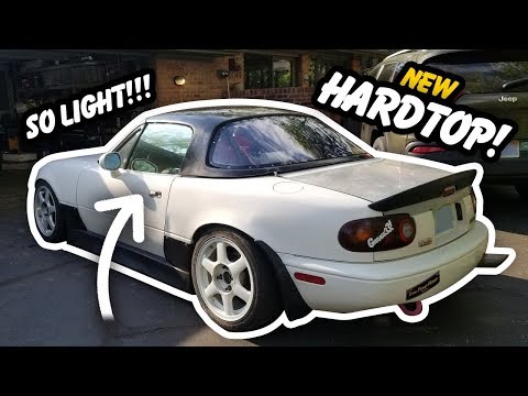 MIATA GETS A LIGHTWEIGHT HARDTOP!! // CCP Fabrication Top/Window Install (4K)