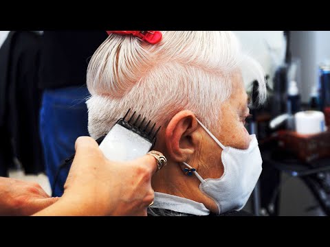 ANTI AGE HAIRCUT - SHORT PIXIE EDGY WITH UNDERCUT OVER...