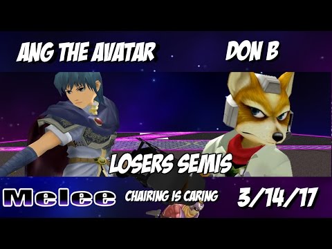 Chairing is Caring 3/14/17 - Ang the Avatar (Marth) vs. Don B (Fox) - SSBM Losers Semis