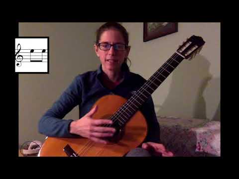 How to play quarter, half, whole, and eighth notes on a guitar