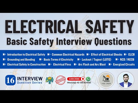 Electrical Safety | Basic Electrical Safety Tips & Interview Questions | ELCB, RCD, LOTO, Arc, Flash