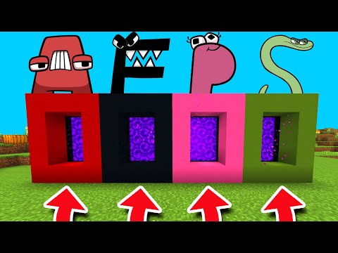 Minecraft PE : DO NOT CHOOSE THE WRONG ALPHABET LORE! (A, F, P & S)
