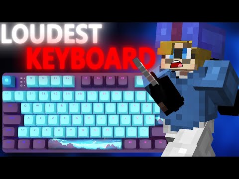 EPIC!! Playing Minecraft on Unpurchasable Loudest Keyboard! (ASMR)
