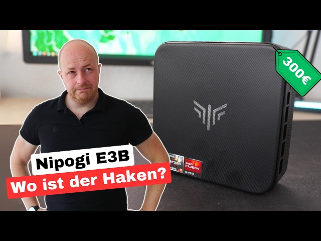 Vídeo relacionado con NiPoGi Essenx E1 Mini PC AMD 3150U W-11 Pro(hasta 3,3GHz), 8GB DDR4 256GB SSD Mini Ordenadores, 4K@60Hz Dual Pantalla HDMI +DP, Wi-Fi 5/BT 4.2/LAN/15W, Micro PC para Escuela/Negocios/Hogar