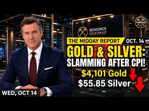 Gold & Silver Crash After Hot CPI! | Gold $4,101, Hycroft Record Drills, Greenland Rally