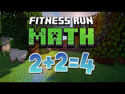 Minecraft Fitness Run Math | Brain Break | addition | Bearkiddie