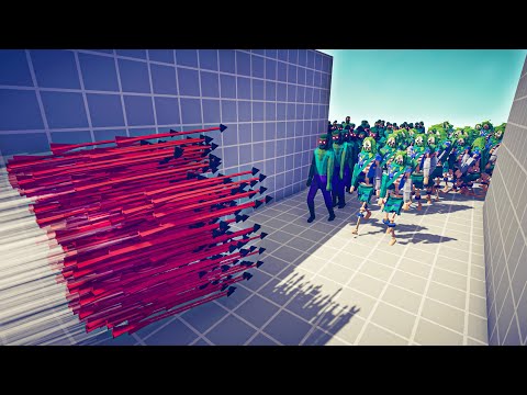 50x ZOMBIE & 50x SKELETON ZOMBIE vs 2x EVERY GOD - Totally Accurate Battle Simulator