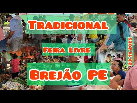 TRADICIONAL FEIRA LIVRE DE BREJÃO 23/11/2025 #tradição #feira #nordeste #nordestino