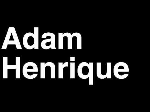 How to Pronounce Adam Henrique New Jersey Devils NHL Hockey Player Runforthecube