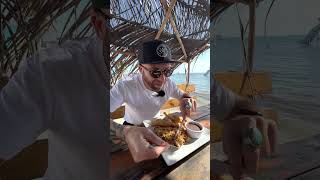 🇧🇿 Traditional Belizean Breakfast on the Beach in San Pedro Belize #shorts