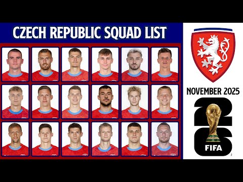 Czech Republic's Official Squad for FIFA World Cup 2026 Qualifiers | FIFA Day November 2025