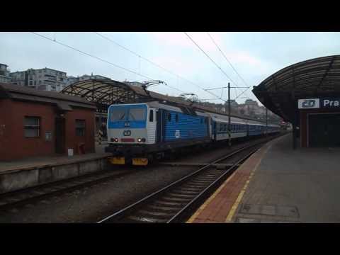 Odjezd vlaku R 686 Radobýl (ČD 163.260) - Praha hl.n., 2. 1. 2014
