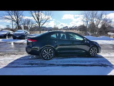 2022 Toyota Corolla SE CVT in Black for sale at Aurora Toyota in Aurora, ON