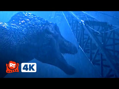 Jurassic Park III (2001) 4K - Spinosaurus Boat Attack | Movieclips