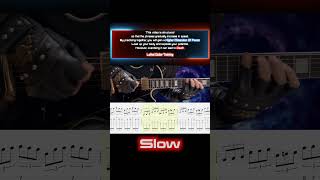 Extreme - Warheads &quot;Slow Version&quot;【BPM=126 &amp; 210 +Gt TAB】 (Standard tuning) #shorts