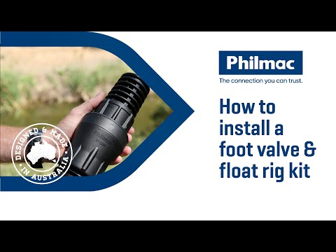 How to Install a Philmac Foot Valve