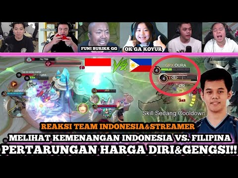 REAKSI STREMER & GPX TEAM INDONESIA VS. TEAM PHILIPPINES!! META LEGENDS!! GENGSI!!