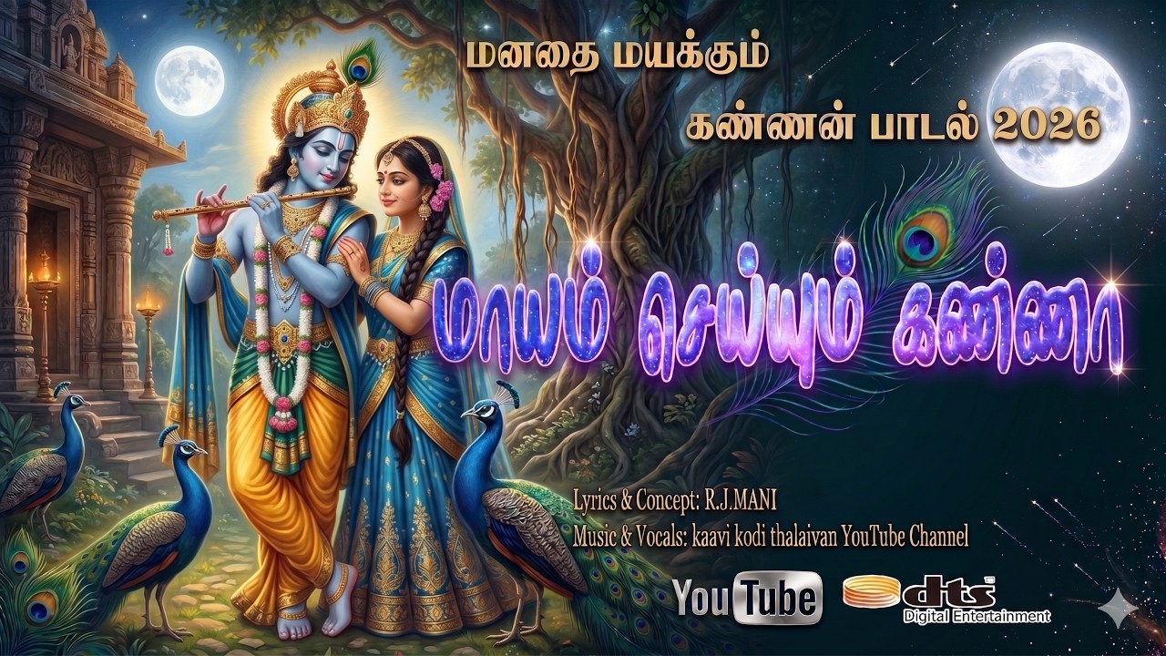 ஓடிவா கண்ணா நீ ஆடிவா கண்ணா | Krishna Flute Song | Lord Krishna Tamil Padal#sree krishna songs