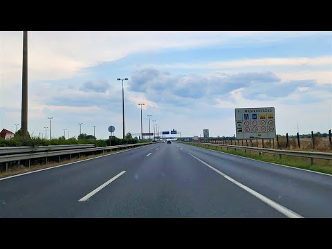 Border Crossing Austria to Hungary - Motorway M1/E60 - Nickelsdorf to Budapest - 4k Video - Ungarn