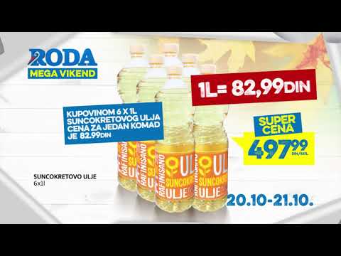 Roda I Mega vikend 20.10 - 21.10.2018.