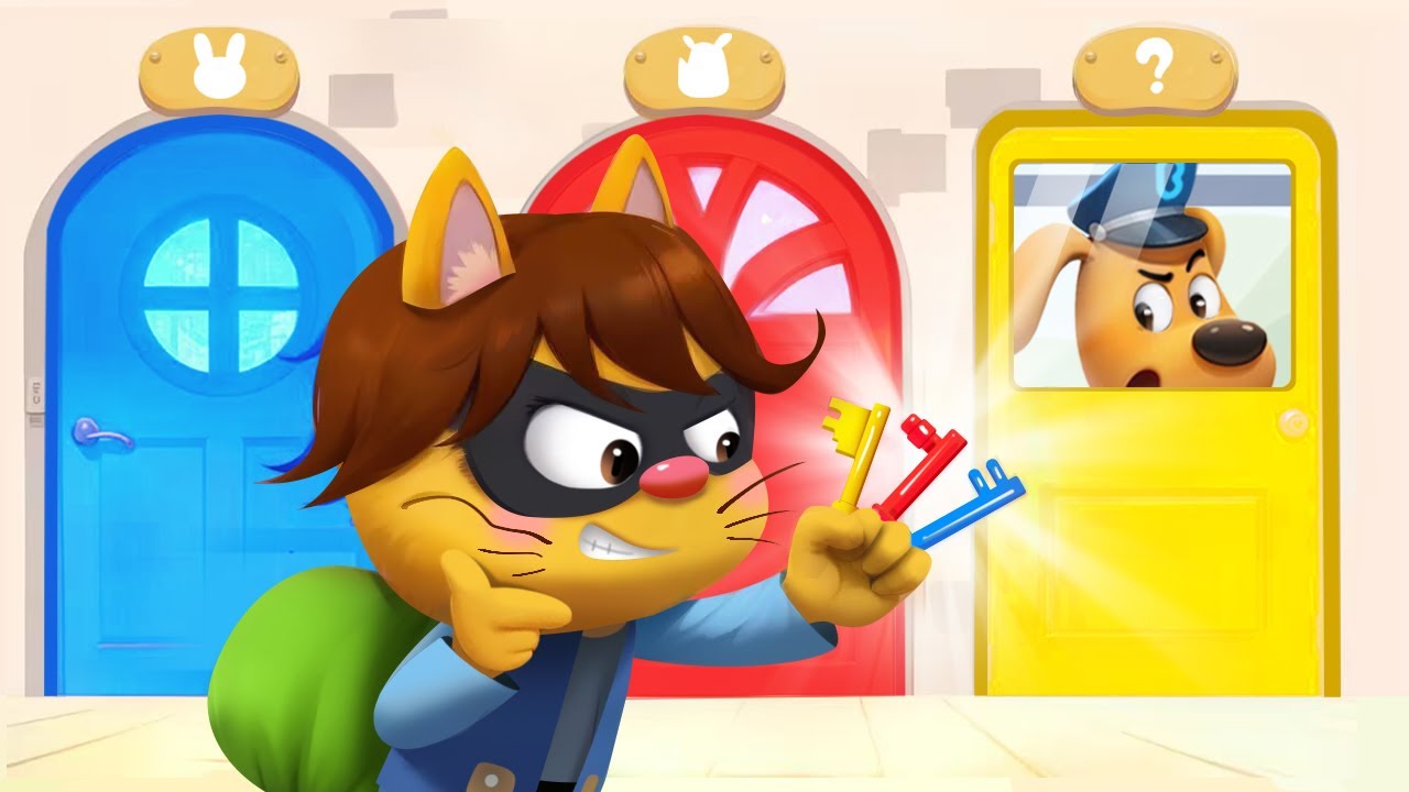 😼El Gato Ladrón de Llaves 🗝️ Dibujos Animados 🔍Sheriff Labrador en Español