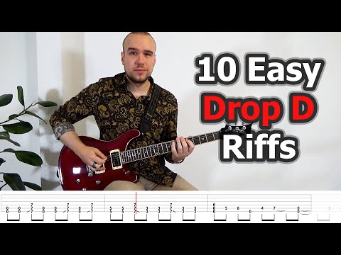 10 Easy Drop D Guitar Riffs (with Tabs)