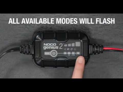 NOCO Genius2 Portable Automatic Battery Charger/Maintainer  6/12 Volt Model# GENIUS2