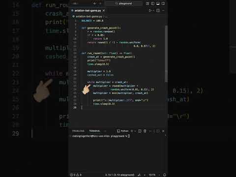 Simple Aviator In Python