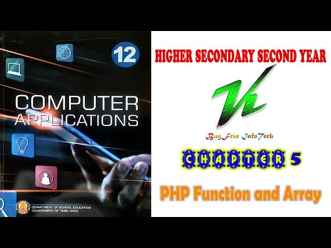 Class 12 Computer Applications Chapter 5 Php Function And Array