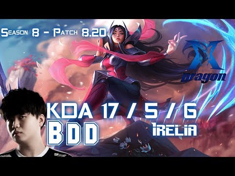 KZ BDD IRELIA vs FIZZ Mid - Patch 8.20 KR Ranked