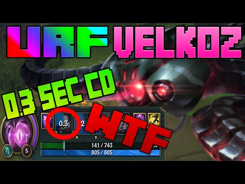 URF is BACK 2017 | Velkoz Insane Cooldowns 0.3 SEC Q WTF!! | League of Legends | Patch 7.4 PBE