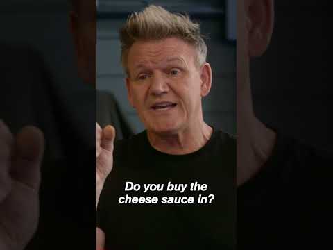 chef calls store bought cheese whiz sauce homemade #gordonramsay #kitchennightmares