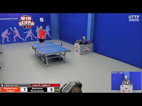 15:30 Федорченко Андрей 1-3 Кирсанов Константин     стол 5 ЮГ- 3 13.02.21