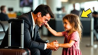 « TOI AUSSI, TU ES PERDU ? »UNE PETITE FILLE DEMANDE À UN MILLIONNAIRE SOLITAIRE À L’AÉROPORT…