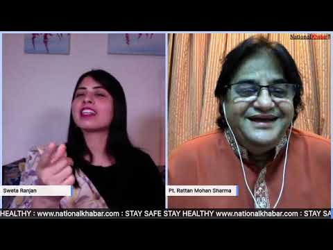 Pt. Rattan Mohan Sharma the renowned vocalist LIVE on NationalKhabar