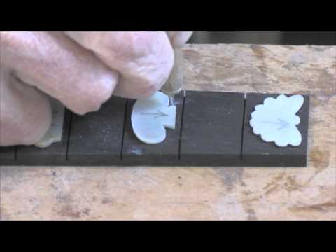 Routing for pearl inlay on Mandolin, Banjo or guitar neck
