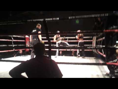 Sarah Worsfold (Falcon) vs Sam Perkins (First Strike) - Part 2 - Hastings Kickboxing Academy