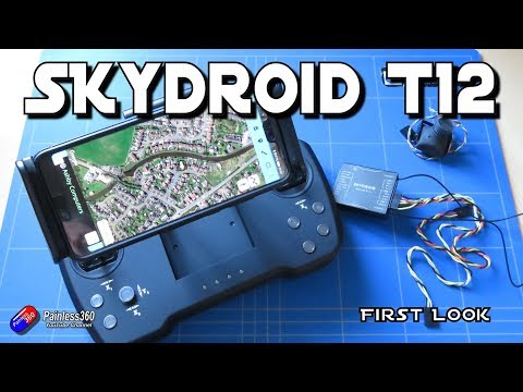 SKYDROID T12 2.4GHZ 12CH Remote Controller with R12 Receiver