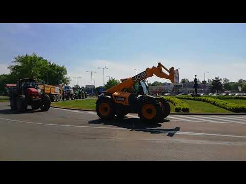 VIDEO: Takto v Michalovciach vyrazili farmári na svoju protestnú jazdu